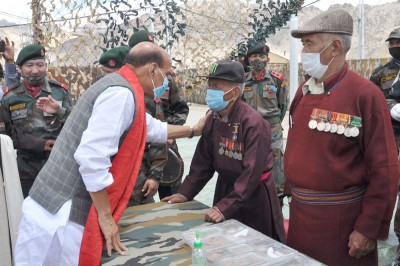 India believes in resolving disputes through dialogue with neighbours, but  prepared to give befitting reply if provoked: Rajnath Singh