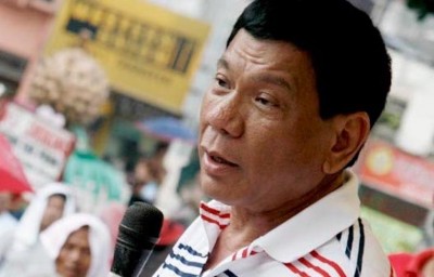 Philippine President Duterte says navy and coast guard patrolling South China Sea won't be withdrawn