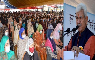 Jammu and Kashmir:  LG Manoj Sinha inaugurates Mega Farmers and Growers Mela, HD Plantation Drive at Bla
