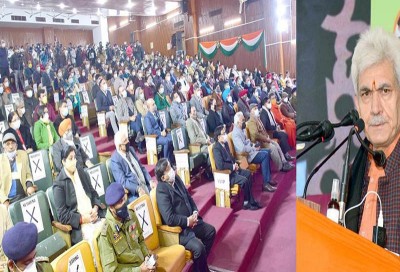 LG Manoj Sinha inaugurates Jammu & Kashmir vaccination drive at GMC Jammu