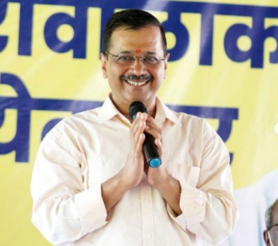 Delhi CM Arvind Kejriwal arrives in Goa