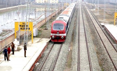 Jammu and Kashmir: As train chugs after 11 months, travellers cheer up