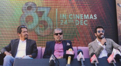 Kapil Dev, Kabir Khan promote 83 in Kolkata