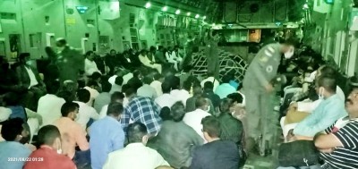 IAF flight with evacuated Indians from Kabul land in Delhi