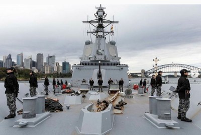 Australian authorities tracking Chinese spy ship which is expected to monitor Australia-US war games