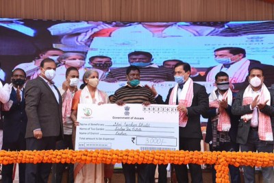 Sonowal inaugurates 36th National Junior Athletics Championships at Sarusajai Stadium in Guwahati