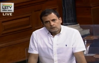 4 people running country-'Hum Do, Humare Do': Rahul Gandhi's jibe in Parliament