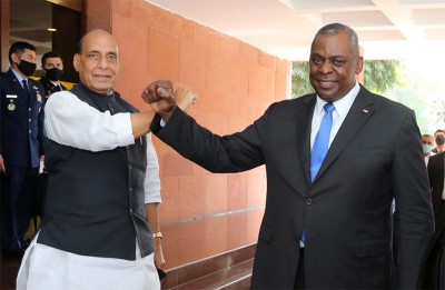 United States Defence Secretary Lloyd J Austin meets Rajnath Singh, S Jaishankar   