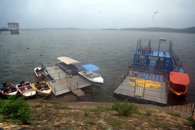 View of deserted Tilayah Dam in Jharkhand amid Covid19