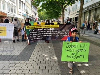 BNM demonstrates against Pakistan Army  in Germany