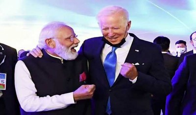 PM Narendra Modi interacts with US President Biden, French President Macron on G20 sidelines
