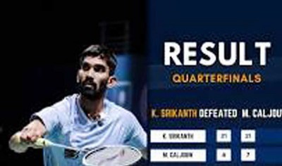 BWF World C'ships: Kidambi Srikanth assures medal, Sindhu bows out