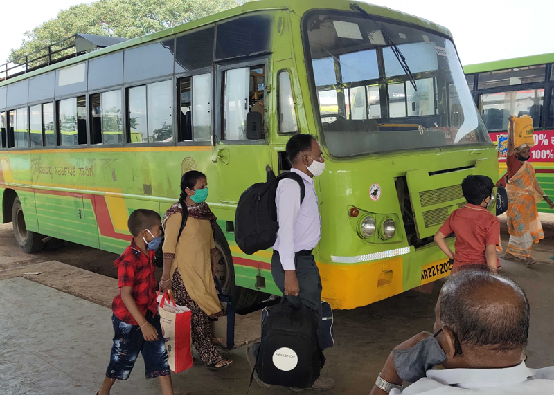 Karnataka under anti-Covid lockdown