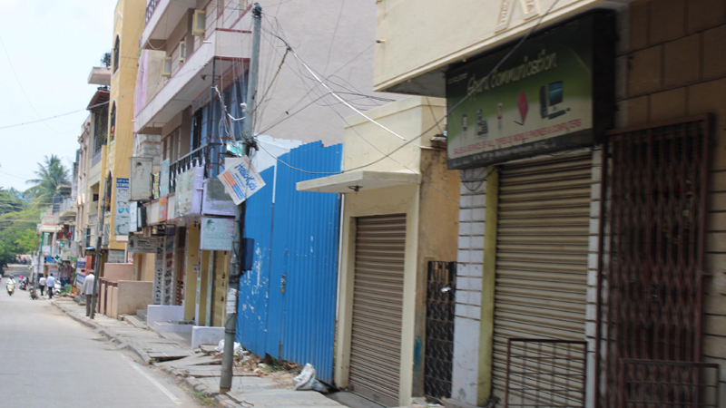 Anti-Covid lockdown in Bengaluru