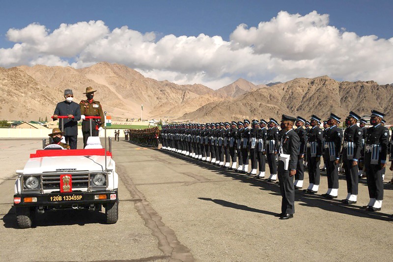 President Ram Nath Kovind welcomed in Ladakh