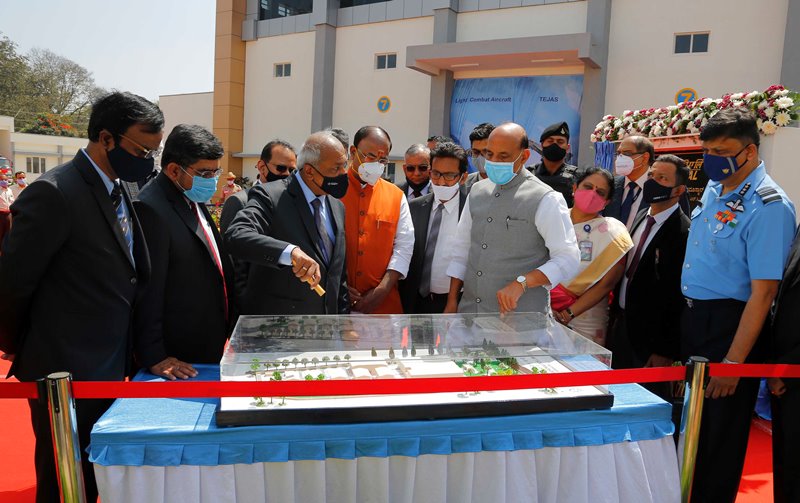 Rajnath Singh addresses gathering during Curtain Raiser event for Aero India 2021