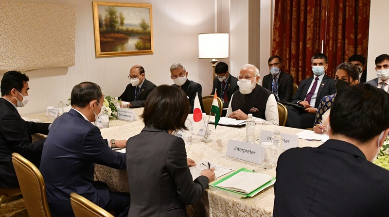 PM Modi in USA, meets Kamala Harris