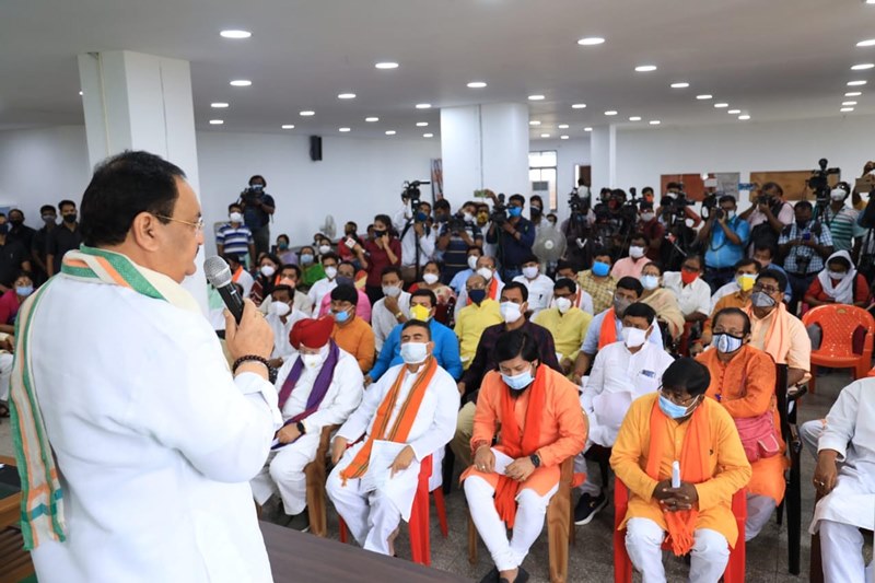 BJP stages dharna against post-poll violence in Kolkata