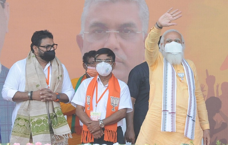 Modi, Yogi campaign for BJP in Bengal