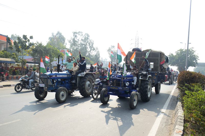Farmers' tractor rally in Delhi