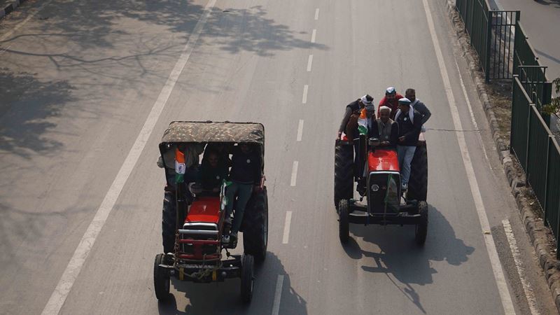 Farmers' tractor rally in Delhi