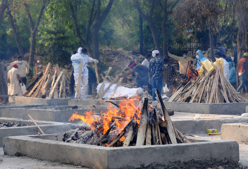 New Delhi: Bodies of Covid-19 victims