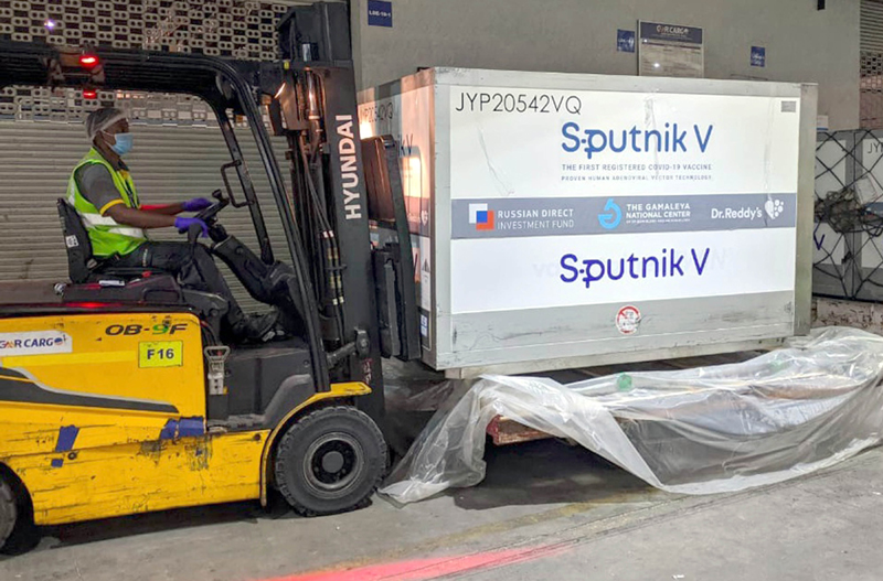 Biggest commercial consignment of Sputnik V arrives in Hyderabad