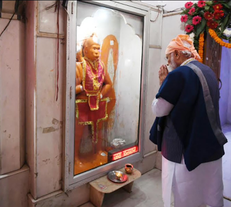 PM Narendra Modi visits Sri Guru Ravidas Vishram Dham Mandir