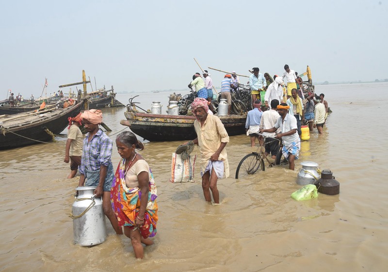 Submerged area of Patna after heavy rains