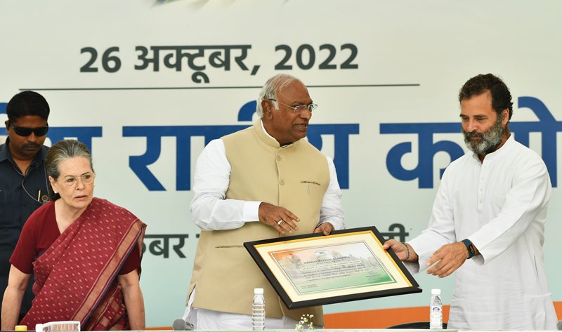 In Images: Mallikarjun Kharge takes charge as Congress president