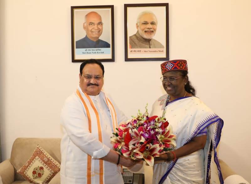 PM Modi, JP Nadda congratulate India's new President Droupadi Murmu