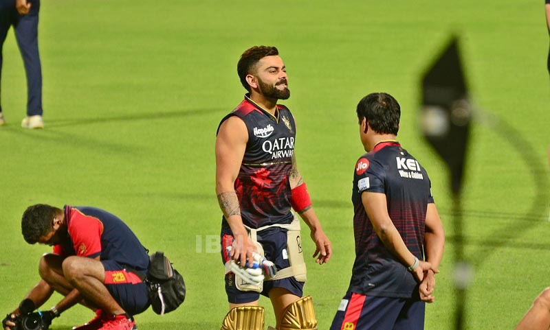 Virat Kohli at Eden Gardens in Kolkata ahead of KKR match