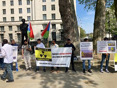Nuclear Tests:  Free Balochistan Movement demonstrates against Pakistan in UK, European cities