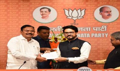 JD(S) MLA Ramaswamy joins BJP in Delhi