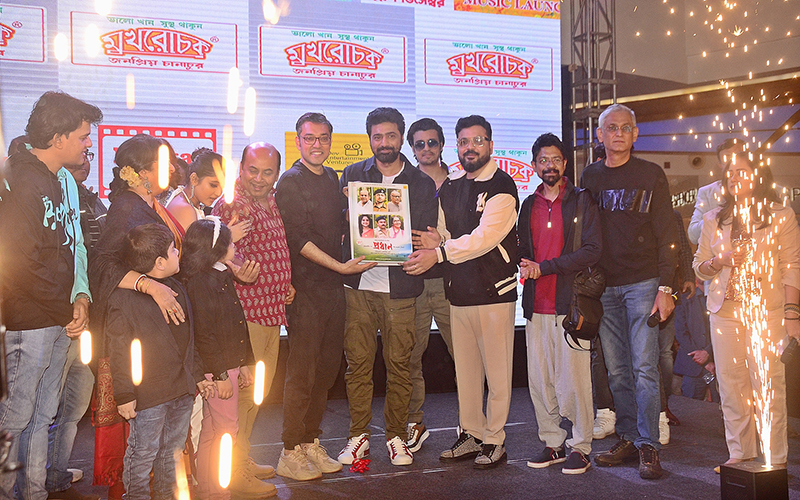 In Images: Music launch of Dev's 'Pradhan'