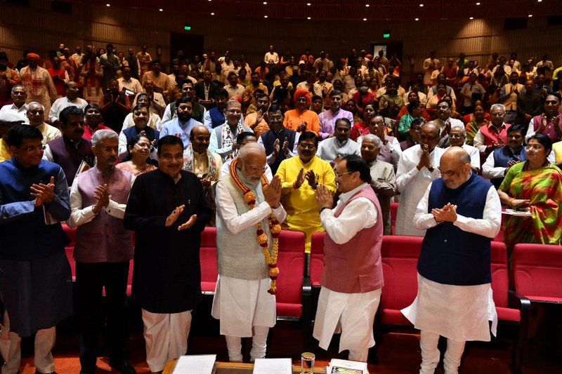 PM Modi attends BJP parliamentary party meeting