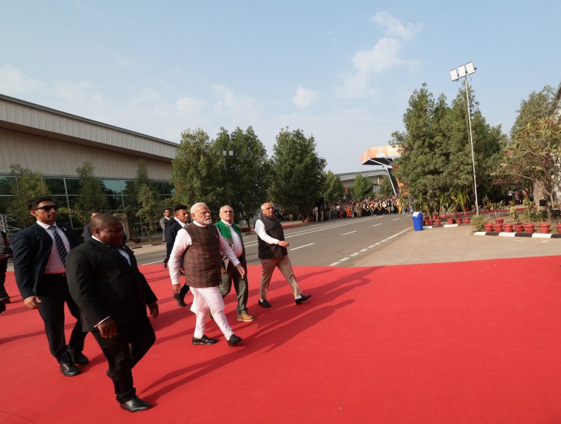 PM Modi visits Vibrant Gujarat trade show