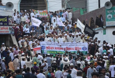 Bangladeshi Islamist outfit  Hefazat-e-Islam demands ban on ISKCON, Taslima Nasreen protests