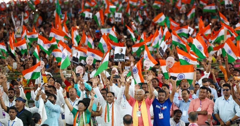 In Images: PM Modi addresses rally in West Bengal in his four-state visit tour