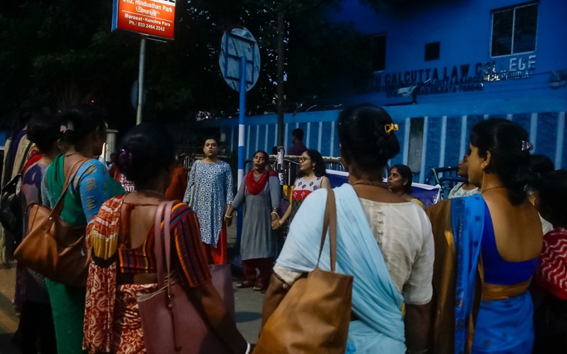 In Images: Protest against Kasba rape incident in Kolkata