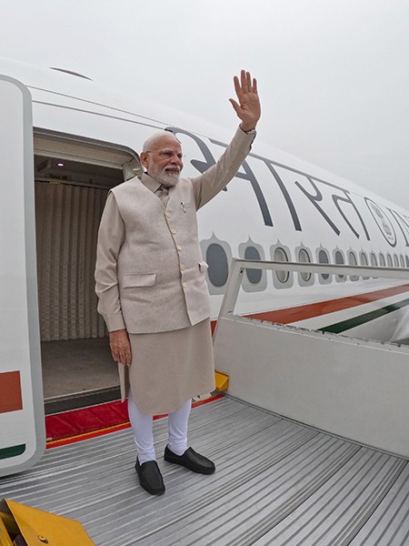 In Images: PM Modi departs for UK and Maldives visit