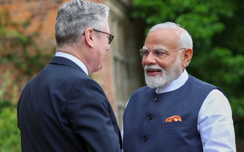 In Images: PM Modi meets UK counterpart Keir Starmer