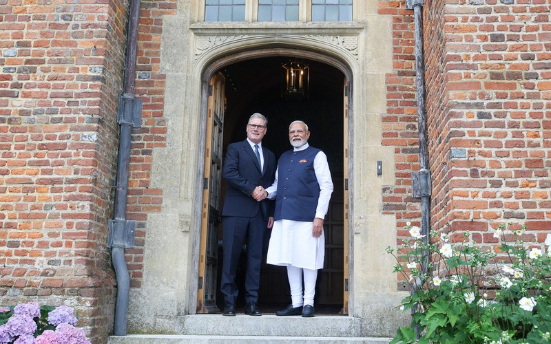 In Images: PM Modi meets UK counterpart Keir Starmer