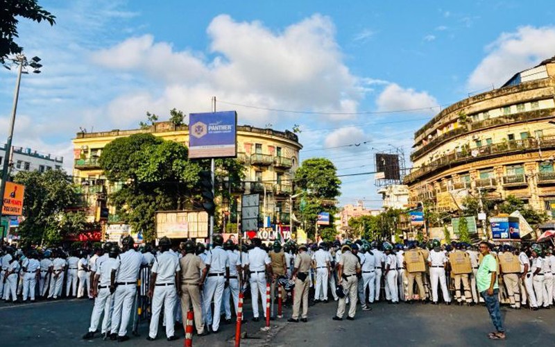 In Images: Anti-Mamata march to Nabanna a year after RG Kar rape-murder incident