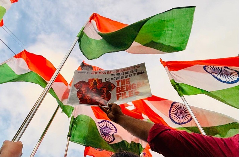 In Images: Protesters demand release of Vivek Agnihotri’s ‘Bengal Files’ in West Bengal