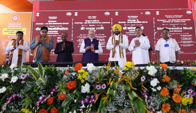 In images: PM Modi lays foundation stone and inaugurates key infra projects in Kolkata