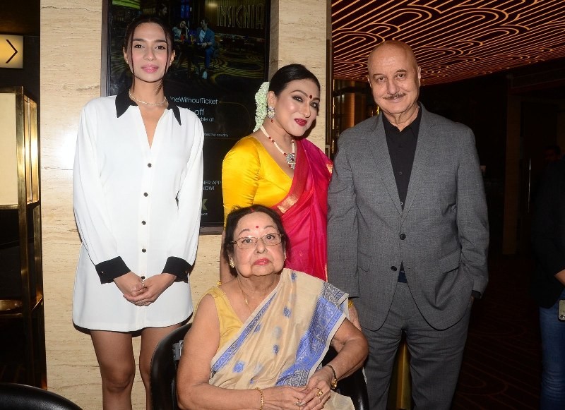 In Images: Anupam Kher, Rituparna Sengupta promote each other’s films in Kolkata