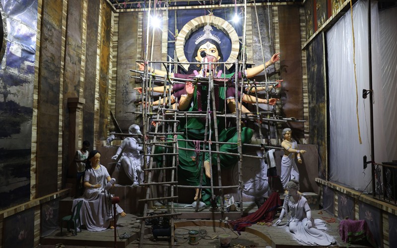 In Images: Kolkata's Hazra Park Durgotsab celebrates 83rd year under the theme 'Drishtikon'