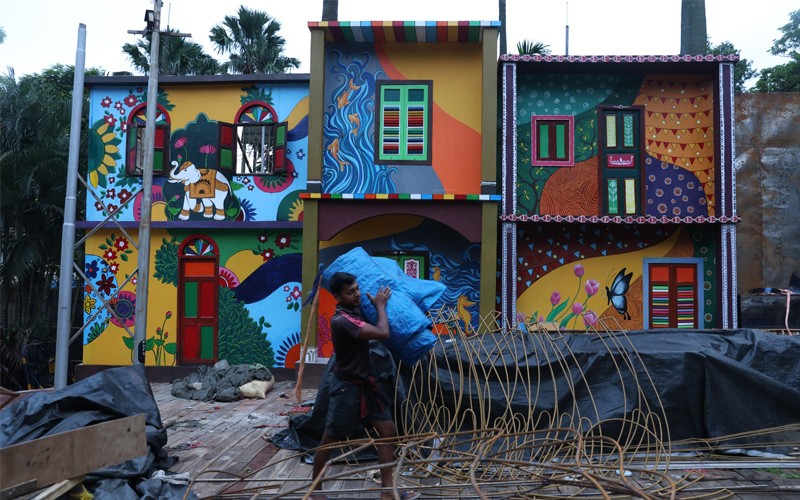 In Images: Kolkata's Hazra Park Durgotsab celebrates 83rd year under the theme 'Drishtikon'