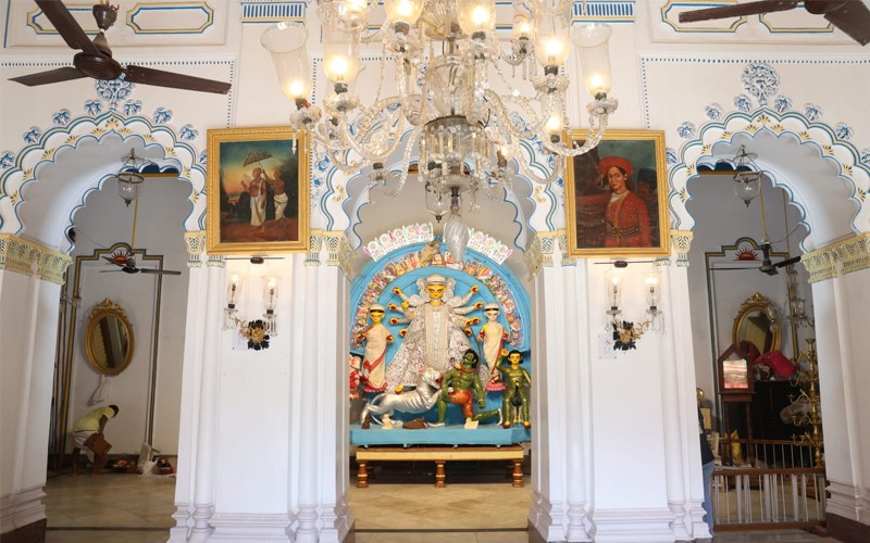 In Images: Kolkata's 236-Year-Old Shobhabazar Rajbari gears up for Durga Puja
